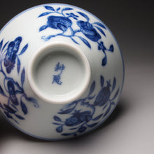 Load image into Gallery viewer, 100ml Three Fruits Qinghua Fanggu Jingdezhen Porcelain Douli Teacup