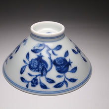 Load image into Gallery viewer, 100ml Three Fruits Qinghua Fanggu Jingdezhen Porcelain Douli Teacup
