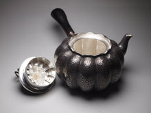 Load image into Gallery viewer, 999 Pure Silver Handmade Pumpkin Side Handle Teapot, 全手工纯银999南瓜侧把壶, 300ml