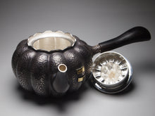 Load image into Gallery viewer, 999 Pure Silver Handmade Pumpkin Side Handle Teapot, 全手工纯银999南瓜侧把壶, 300ml