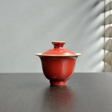 Load image into Gallery viewer, 180ml Jihong glaze handmade porcelain gaiwan Fanggu Technique