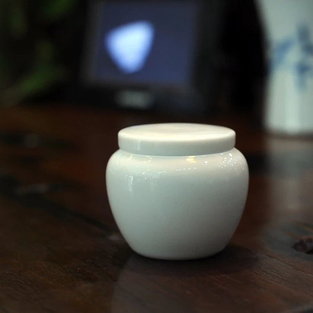Jingdezhen White Porcelain Tea Caddy
