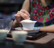 Load image into Gallery viewer, 166ml Light Cloud Jingdezhen White Porcelain Gaiwan