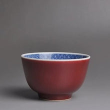 Load image into Gallery viewer, 121ml Fanggu Technique Jihong and Qinghua Porcelain Liuhe cup