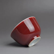 Load image into Gallery viewer, 121ml Fanggu Technique Jihong and Qinghua Porcelain Liuhe cup