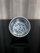 Load image into Gallery viewer, 121ml Fanggu Technique Jihong and Qinghua Porcelain Liuhe cup