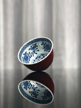 Load image into Gallery viewer, 121ml Fanggu Technique Jihong and Qinghua Porcelain Liuhe cup