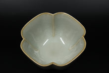 Load image into Gallery viewer, Pair of Matching 90ml Four Lobed Ruyao Sky Blue 天青 Tea Cups