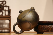 Load image into Gallery viewer, Xishi Wood Fired Yixing Teapot, Dicaoqing Clay, 170ml