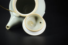 Load image into Gallery viewer, Brass Handle Tiliang Sky Blue Ruyao Teapot 天青 汝窑 提梁壶 220ml