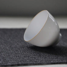 Load image into Gallery viewer, 42ml Tianbaiyou Jingdezhen Porcelain Chicken Egg Teacup 甜白小鸡蛋杯