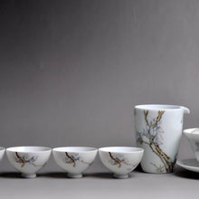 Load image into Gallery viewer, Magnolia Youzhongcai Jingdezhen White Porcelain Teaset (with Gaiwan)
