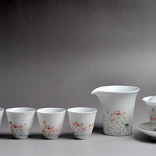 Load image into Gallery viewer, Lotus Youzhongcai Jingdezhen White Porcelain Teaset (with Gaiwan)