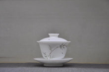 Load image into Gallery viewer, Bamboo Motif Youzhongcai Jingdezhen Porcelain Gaiwan, 110ml