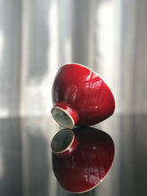 Load image into Gallery viewer, 116ml Fanggu Technique Jihong and Qinghua Porcelain Bird on Branch Cup