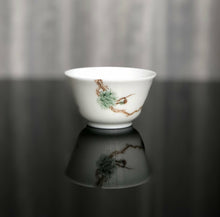 Load image into Gallery viewer, youzhongcai Pines Bamboo and Plum Blossoms Jingdezhen Porcelain 3 Teacup Set