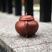Load image into Gallery viewer, Zhuni Dahongpao 朱泥大红袍 Three Leg Shuiping Yixing Teapot, 130ml