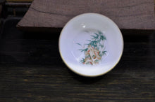 Load image into Gallery viewer, 140ml Large Bamboo Painting Gold Ring Jingdezhen Porcelain Luohan Cup
