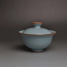 Load image into Gallery viewer, Small Royal Jade Ruyao Gaiwan 汝窑御青小盖碗
