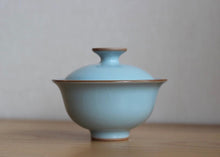 Load image into Gallery viewer, Small Royal Jade Ruyao Gaiwan 汝窑御青小盖碗