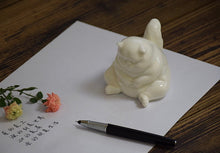 Load image into Gallery viewer, Fat Cat Blanc de Chine Porcelain Tea Pet