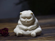 Load image into Gallery viewer, Fat Cat Blanc de Chine Porcelain Tea Pet