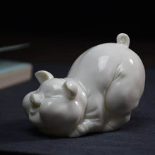 Load image into Gallery viewer, Happy Pig Blanc de Chine Porcelain Tea Pet