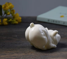 Load image into Gallery viewer, Happy Pig Blanc de Chine Porcelain Tea Pet