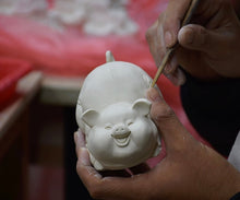 Load image into Gallery viewer, Happy Pig Blanc de Chine Porcelain Tea Pet