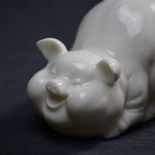 Load image into Gallery viewer, Happy Pig Blanc de Chine Porcelain Tea Pet