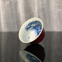 Load image into Gallery viewer, 112ml  Jihong Glaze Qinghua Porcelain The World in a Cup