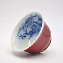 Load image into Gallery viewer, 112ml  Jihong Glaze Qinghua Porcelain The World in a Cup