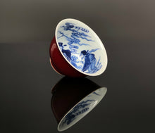 Load image into Gallery viewer, 116ml Jihong Glaze Qinghua Porcelain Journey to the West Cup