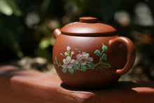 Load image into Gallery viewer, Zhuni 朱泥 Julunzhu Yixing Teapot with Diancai Painting, 80ml