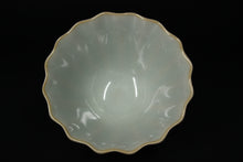 Load image into Gallery viewer, 76ml Scalloped Ruyao Sky Blue 天青 Tea Cup