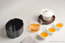 Load image into Gallery viewer, Porcelain Travel Tea Set with Gaiwan