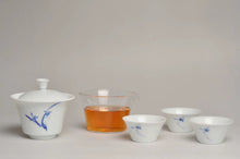 Load image into Gallery viewer, Porcelain Travel Tea Set with Gaiwan