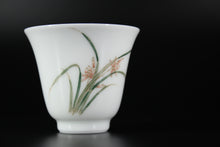 Load image into Gallery viewer, Youzhongcai Plum Blossoms, Orchids, Bamboo and Chrysanthemums Jingdezhen Porcelain Teacup set of 4