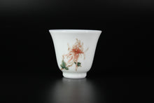 Load image into Gallery viewer, Youzhongcai Plum Blossoms, Orchids, Bamboo and Chrysanthemums Jingdezhen Porcelain Teacup set of 4