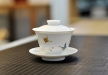 Load image into Gallery viewer, Butterfly Painting Youzhongcai Jingdezhen White Porcelain Teaset
