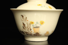 Load image into Gallery viewer, Garden Flowers Cream Glaze Jingdezhen Porcelain Teaset
