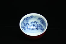 Load image into Gallery viewer, Jihong Glaze Qinghua Porcelain The World in a Cup, 90ml