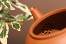 Load image into Gallery viewer, Zhuni 朱泥 Shuiping Yixing Teapot, 140-160ml with Custom Carvings