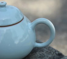 Load image into Gallery viewer, Thin Wall Pear Shape Royal Jade Ruyao Teapot, 175ml