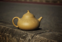 Load image into Gallery viewer, Benshan duanni 本山段泥 Melon Yixing Teapot with Pine Tree Carving 210ml