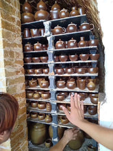 Load image into Gallery viewer, Wood Fired Tall Shuiping Nixing Teapot, 220ml