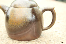 Load image into Gallery viewer, Wood Fired Qinquan Shape Yixing Teapot, Dicaoqing clay, 柴烧底槽青秦权壶,200ml