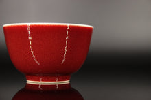 Load image into Gallery viewer, 125ml  Jihong Glaze Qinghua Porcelain The World in a Cup, Liuhe Teacup 青花霁红国画杯