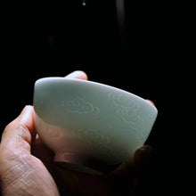 Load image into Gallery viewer, 110ml YingQing 影青 Cloud Pattern Porcelain Tea Cup