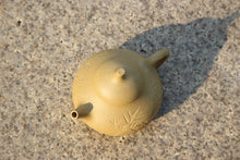 Load image into Gallery viewer, Benshan duanni 本山段泥 Melon Yixing Teapot with Carvings of Bamboo, 200ml